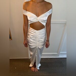 LINOSA CROP TOP AND SKIRT WHITE - OUTCAST EXCLUSIVES